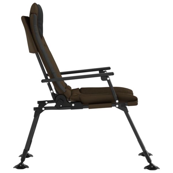 vidaXL Fishing Chair Taupe and black