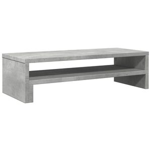 vidaXL Monitor Stand Concrete Grey 21.3x8.7x5.9" Engineered Wood