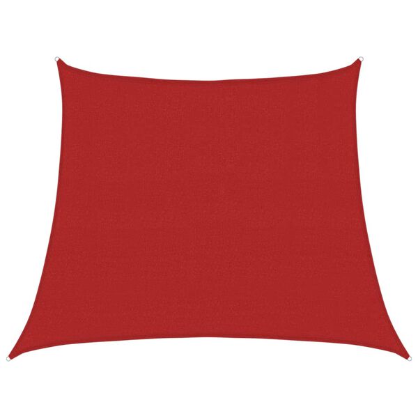 vidaXL Sunshade Sail 1.75 oz/ft² Red 3/4x9.8' HDPE