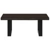 vidaXL Basin Shelf Wall Mounted Steel and Solid Wood Oak