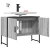 vidaXL Bathroom Sink Cabinet Grey Sonoma Engineered wood 31.5x13.0x23.6 in