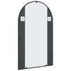 vidaXL Wall Mirror Black Glass and powder-coated iron 23.6 x 39.4 in