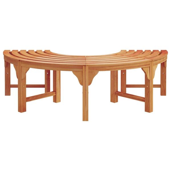 vidaXL Tree Bench Brown 160 x 160 x 45cm Solid Eucalyptus wood