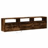 vidaXL TV Wall Cabinet Smoked Oak Engineered Wood Large TV Wall Cabinet