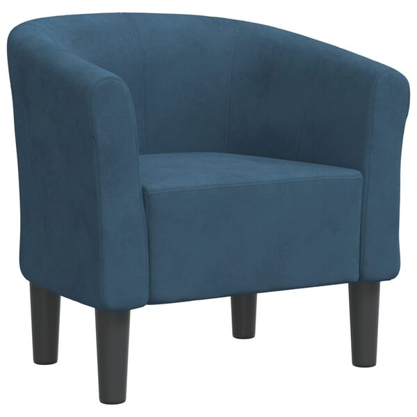 vidaXL Tub Chair Dark Blue