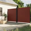 vidaXL Retractable Side Awning Brown