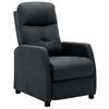 vidaXL Electric Recliner Dark Gray Fabric