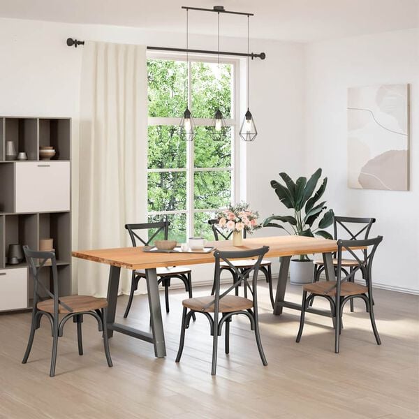 vidaXL Coffee Table Leg Anthracite Powder-coated steel Standard