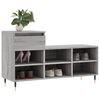 vidaXL Shoe Cabinet Grey Sonoma 40.2x14.2x23.6" Engineered Wood