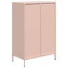vidaXL Highboard Pink Cold-rolled steel 26.8x15.4x40.7 in Highboard