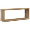 vidaXL Wall Cube Shelf Set of 4 Artisan oak Engineered wood