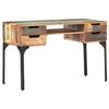 vidaXL Desk Mixed color Solid reclaimed wood, Iron Medium Desk