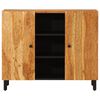 vidaXL Side Cabinet Natural wood Solid Acacia wood, Engineered wood, Iron