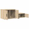 vidaXL Storage Cabinet 2 pcs Sonoma Oak 50.00 x 16.14 x 15.75 in