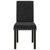 vidaXL Dining Chairs 2 pcs Black Velvet