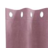 vidaXL Curtains with Curtains 2 pcs Dark pink 55.12 x 55.12 in Velvet