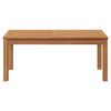 vidaXL Garden Table Natural 95 x 45 x 40 cm Solid teak wood