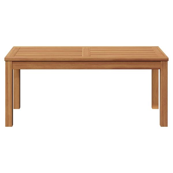 vidaXL Garden Table Natural 95 x 45 x 40 cm Solid teak wood