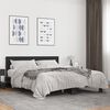 vidaXL Bed Frame Black Engineered wood King Durable Bed Frame