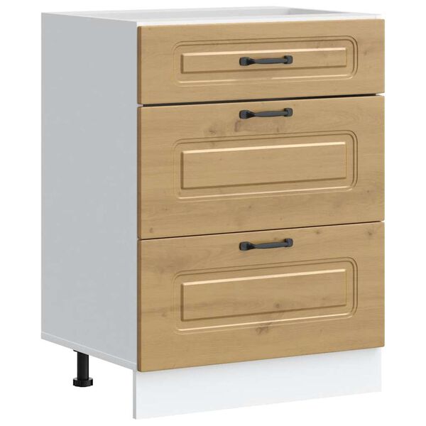 vidaXL Kitchen Base Cabinet Artisan oak Engineered wood Standard