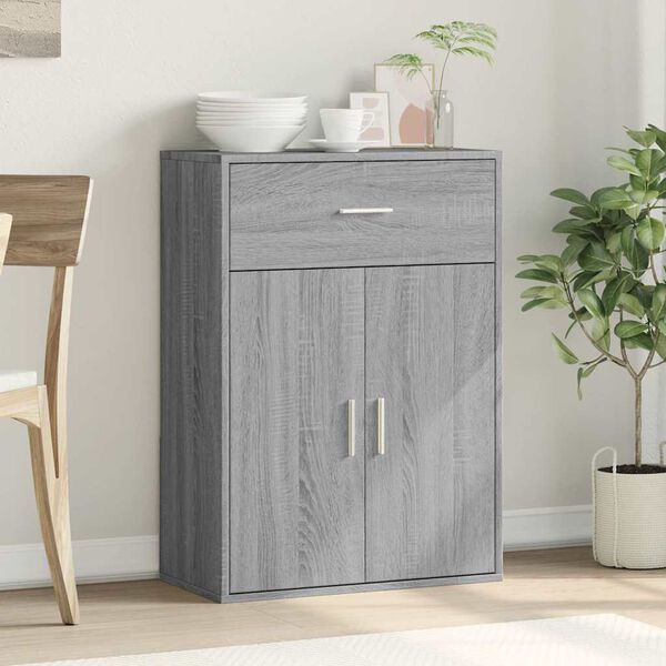 vidaXL Sideboard Grey Sonoma Engineered wood Medium Sideboard