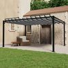 vidaXL Gazebo with Louvered Roof 9.8'x13.1' Anthracite Fabric and Aluminum