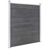 vidaXL Garden Fence WPC 207.1"x73.2" Gray