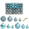 vidaXL Christmas Bauble Set of 100 Turquoise Polystyrene Variety pack
