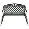vidaXL Garden Bench Green Cast Aluminum Medium Durable Garden Bench