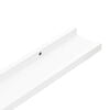 vidaXL Frame Ledge Shelf Set of 2 White MDF 31.5 in long Wall mounting