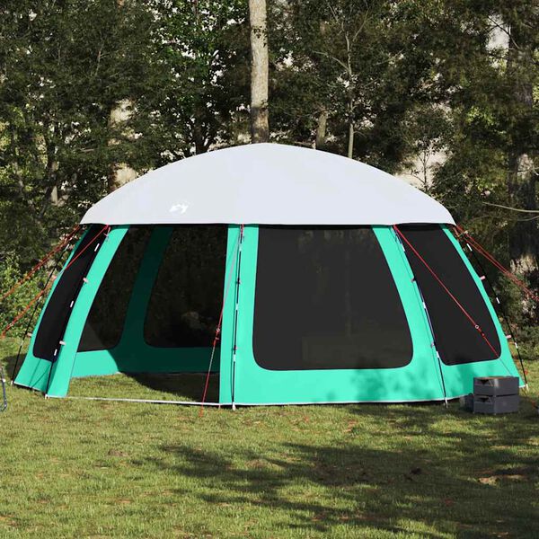 vidaXL Pool Tent with Removable Fly & Mesh Walls Sea Green 200.8x200.8"