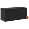 vidaXL Garden Storage Box Black