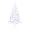 vidaXL Artificial Half Pre-lit Christmas Tree with Stand White 47.2" PVC