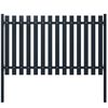 vidaXL Fence Panel Anthracite 70.1" x 39.4" Powder-coated Steel