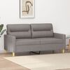 vidaXL 2-seater Sofa Taupe Fabric (100% polyester), metal, textilene