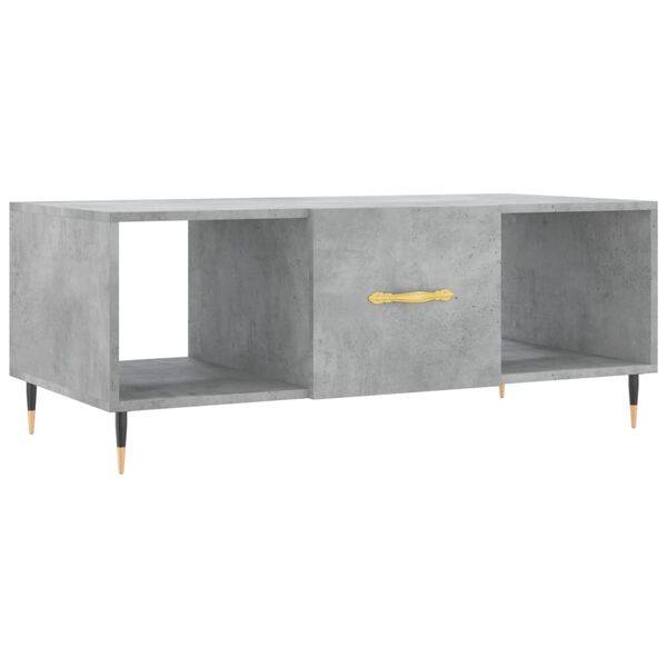 vidaXL Coffee Table Concrete Grey Engineered Wood Medium Modern