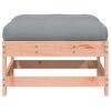 vidaXL Garden Footstool Grey Solid Douglas wood Standard Modular