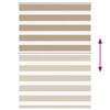 vidaXL Zebra Blind Sand brown 100% Polyester, Aluminum 41.7 in x 43.3 in
