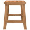 vidaXL Step Stool 11.4"x8.9"x10" Solid Wood Walnut