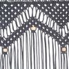 vidaXL Macrame Curtain Anthracite 55.1x94.5" Cotton