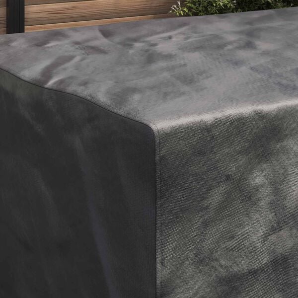 vidaXL Furniture Cover Plain Black 86.61 x 59.06 x 33.46 in 210D