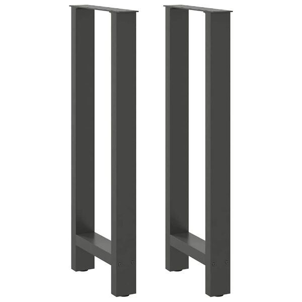 vidaXL Coffee Table Leg Set of 2 Anthracite Powder-Coated Steel