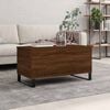 vidaXL Coffee Table Brown Oak Engineered Wood, Metal