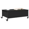 vidaXL Coffee Table Black Engineered Wood, Powder-Coated Steel