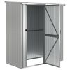 vidaXL Garden Shed Grey Galvanized Steel Large Garden Shed Rectangular
