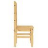 vidaXL Dining Chair Honey Solid pine wood Standard Dining Chair