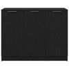 vidaXL Sideboard Black Oak 35.63 x 11.81 x 27.56 in Engineered Wood