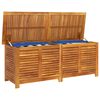 vidaXL Garden Storage Box Natural Solid Acacia wood 59.1 x 19.7 x 22.0 in