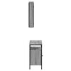 vidaXL Bathroom Furniture Set Gray Sonoma