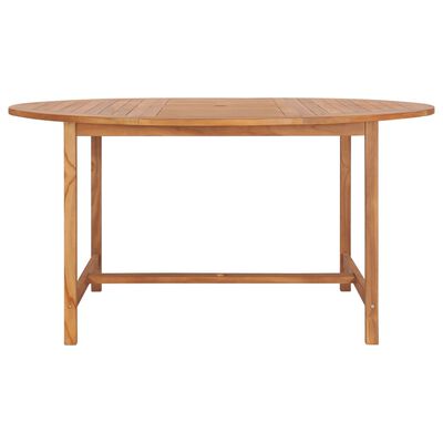 vidaXL Patio Table 59.1"x29.9" Solid Teak Wood